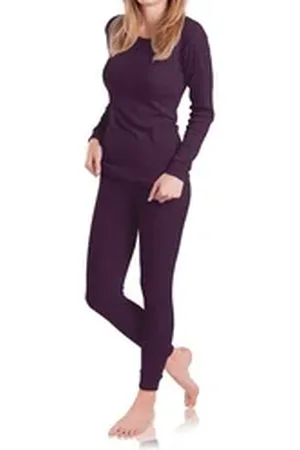 MT Thermohose Damen Ski- & Thermowäsche Set - Thermo Unterwäscheset lila L