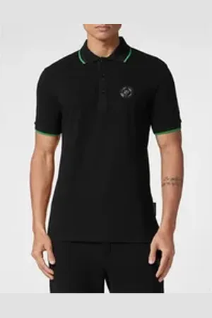 Philipp Plein Poloshirt Poloshirt schwarz L
