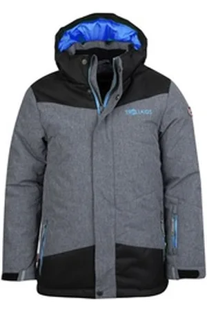 TROLLKIDS Skijacke Norefjell Wasserdicht blau|grau 116
