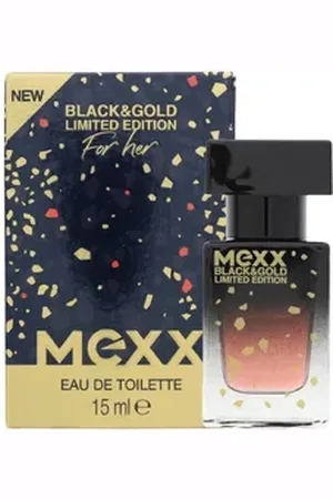 Mexx Eau de Toilette Black & Gold Limited Edition Woman EDT Eau de Toilette sinnlich b