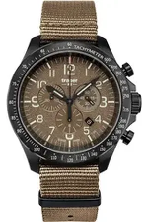 Traser Quarzuhr H3 109459 P67 Officer Chronograph Khaki Nato Herrenuhr 46mm 10A H3 109459 P67 Officer Chronograph Khaki Nato Herrenuhr 46mm 10ATM