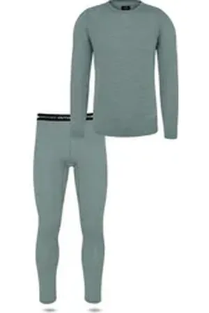 Normani Thermounterhemd Herren Merino Unterwäsche-Set Melbourne/Sydney Thermounterwäsche Skiunterwäsche 100% Merinowolle blau 4XL