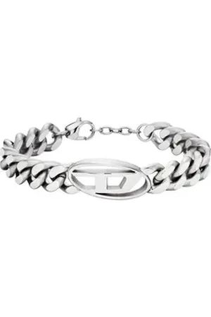 Diesel Edelstahlarmband Herren-Armband Edelstahl silberfarben