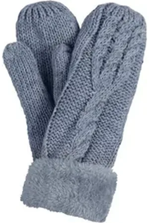 Capelli new york Strickhandschuhe Fäustling – Strickhandschuh blau