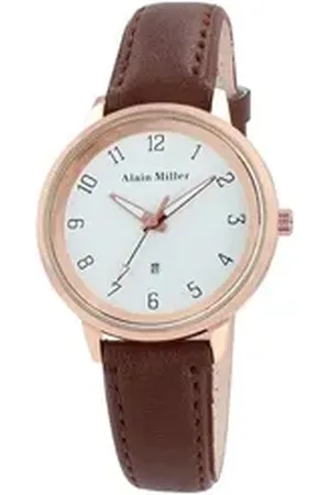 Alain Miller Quarzuhr 2900266 Damenuhr mit Band aus Lederimitat