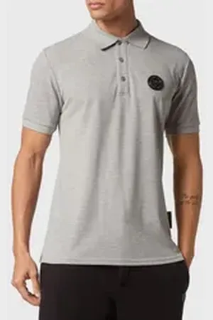 Philipp Plein Poloshirt Thunder Tiger grau L