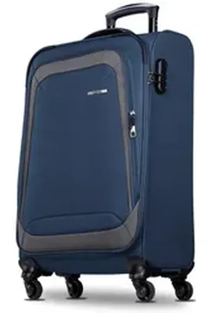 Nowi Trolley Koffer Weichschalenkoffer mit Rollen & Zahlenschloss - M-L-XL SET blau 64 cm
