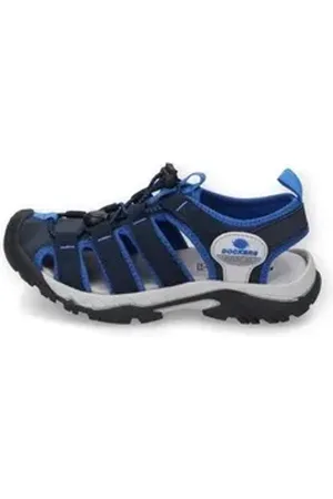 Dockers By Gerli Sandale, Sommerschuh, Outdoorsandale, Schlupfschuh, mit Gummizug blau 27 EU