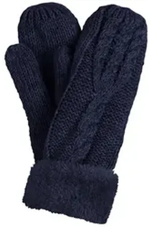 Capelli new york Strickhandschuhe Fäustling – Strickhandschuh blau
