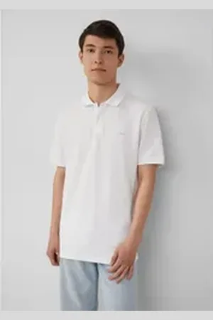 QS by s.Oliver Poloshirt Poloshirt aus Baumwollpiqué Polokragen, Knöpfe, Regular Fit weiß XL