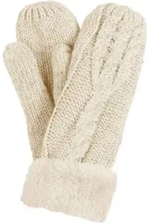 Capelli new york Strickhandschuhe Fäustling – Strickhandschuh beige