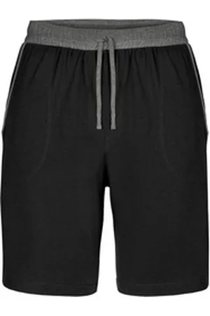 Ladeheid Pyjamashorts Herren Schlafanzughose kurz Herren Kurz Hose Taschen Shorts LA40-253 (1-tlg) elastischer Bund schwarz M