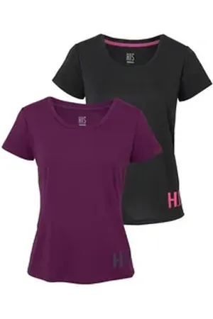 H.I.S H.I.S Funktionsshirt (Spar-Set, 2er-Pack) figurbetonter Schnitt, sportlicher Look, mit trendigem Logodruck schwarz 48/50