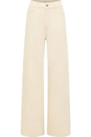 Mustang Weite Jeans Damen Style Luise Wide beige 33