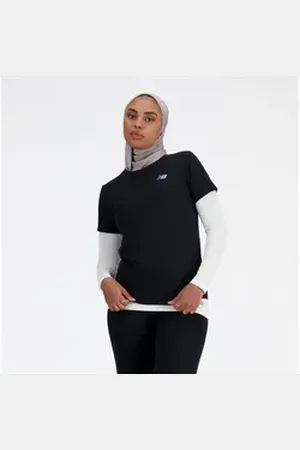 New Balance Laufshirt mit Label weiß M