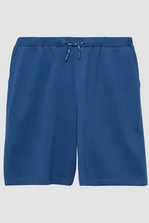 QS by s.Oliver Leggings Weiche Jersey-Bermuda im Loose Fit angedeuteter Tunnelzug blau 146/152