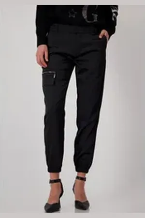 monari Cargohose mit Zierreißverschluss schwarz 44