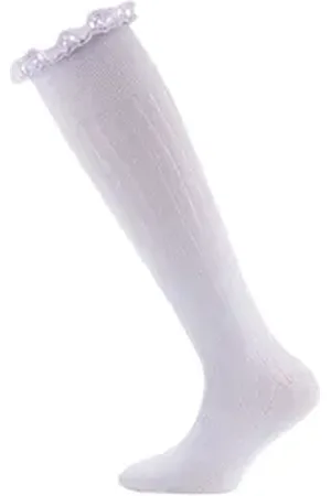 Ewers Kniestrümpfe Kniestrümpfe Rippe/Spitze 31-34
