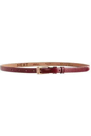 Next Ledergürtel Micro Skinny Gürtel aus italienischem Leder (1-St) rot L (DE: 85)