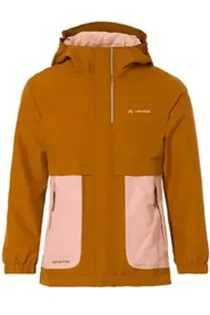 Vaude 3-in-1-Funktionsjacke Kids Campfire 3in1 Jacket Girls Doppeljacke für Alltag, Waldkindergarten und Wandern braun 92