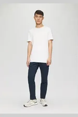 QS by s.Oliver Stoffhose Cargohose aus Baumwollstretch im Regular Fit Garment Dye blau 33/34