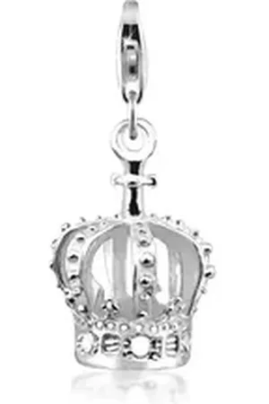 Nenalina Charm-Einhänger Kronen Symbol Anhänger König Royal 925 Silber silberfarben