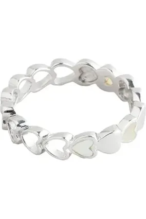 Next Fingerring Ring aus Sterlingsilber mit Perlmutt (1-tlg) silberfarben L (GB R1⁄2 / DE: 59,4)
