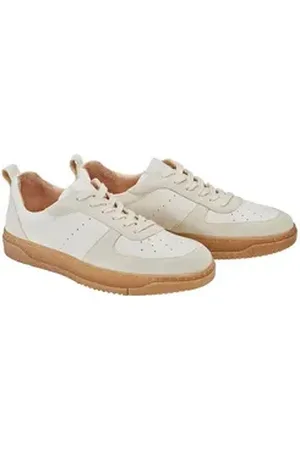 hessnatur Aus chromfrei gegerbtem Leder im Retro-Style Sneaker weiß 41 EU