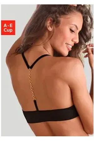 Jette Joop Push-up-BH mit Bügel und edlem Kettendetail hinten, sexy Dessous schwarz 80
