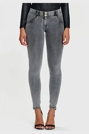 Freddy Jeggings WRUP2RC002ORG mit Lifting & Shaping Effekt grau XL (42)
