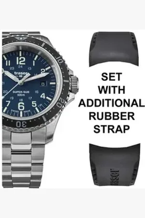 Traser Quarzuhr H3 109373 P67 T25 SuperSub Set Blue Herrenuhr 46mm Taucheruhr 5 H3 109373 P67 T25 SuperSub Set Blue Herrenuhr 46mm Taucheruhr 50ATM