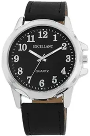 Excellanc Quarzuhr 2900248 Herrenuhr mit Lederimitationsarmband