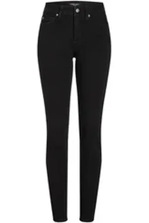 Cambio 5-Pocket-Jeans Damen Jeans "Parla" Skinny Fit High Waist (1-tlg) schwarz 36/32