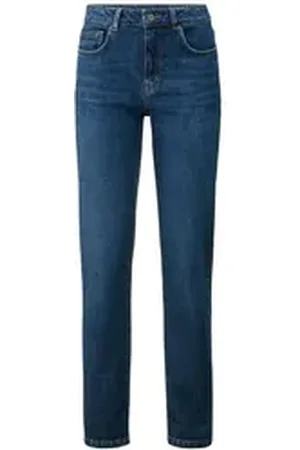 hessnatur 5-Pocket-Jeans MARIE Mid Rise Straight aus Bio-Denim (1-tlg) blau 32/32