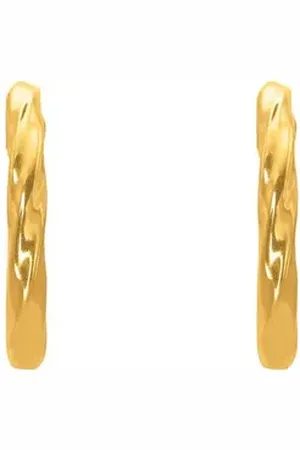 Heideman Paar Ohrstecker Fides goldfarben (Ohrringe, inkl. Geschenkverpackung), Creolen Frauen goldfarben