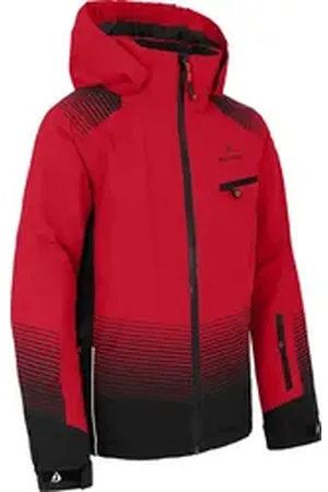 Bergson Skijacke VEIKO Kinder Skijacke, warm, funktional und stylisch, Normalgrößen, China r rot 164