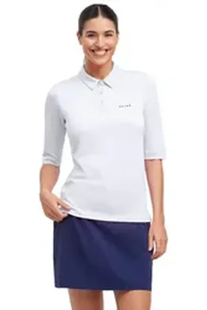 Falke Poloshirt (1-tlg) mit Bio-Baumwolle weiß XS
