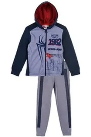 SPIDERMAN Jogginganzug Marvel Kinder Jungen Sweat-Shirt mit Jogging-Hose Trainings-Anzug (SET, 2-tlg) grau