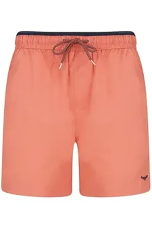 Threadbare Badehose Dawlish mit Tunnelzug rot XL
