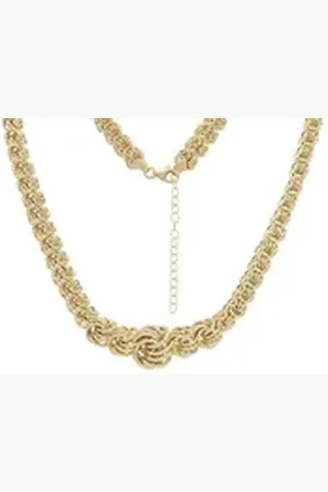 Firetti Goldkette Schmuck Geschenk Gold 585, Rosenkette, ca. 14,5 breit gelb|goldfarben