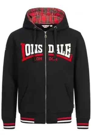 Lonsdale London Rundhalspullover Nateby schwarz XL