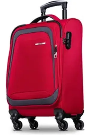 Nowi Trolley Koffer Weichschalenkoffer mit Rollen & Zahlenschloss - M-L-XL SET rot 50 cm