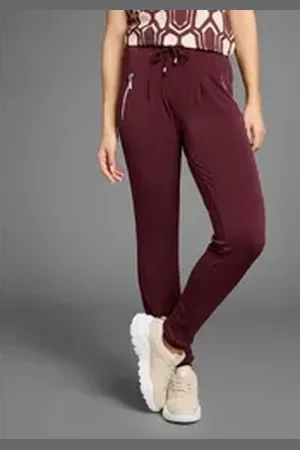 Laura Scott Jogger Pants mit Reißverschlusstaschen rot 46