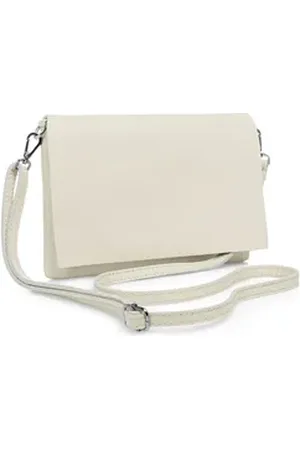 CASPAR Clutch Abendtasche Stilvolle Damen Leder Tasche -CLASSIC LINE- Modell No.839, leicht, elegant & unempfindlich - 100% Echtleder - Handmade in Italy beige