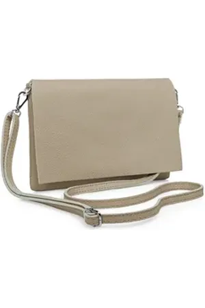 CASPAR Clutch Abendtasche Stilvolle Damen Leder Tasche -CLASSIC LINE- Modell No.839, leicht, elegant & unempfindlich - 100% Echtleder - Handmade in Italy gelb