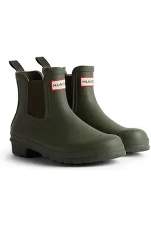 Hunter ORIGINAL CHELSEA BOOT Gummistiefel grün 40-41 EU