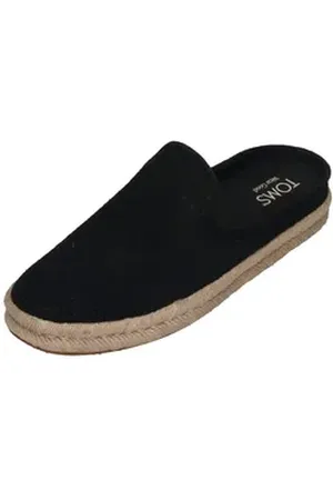 TOMS SANTIAGO MULE Espadrille Black Diamond Perforated Suede schwarz 43 EU