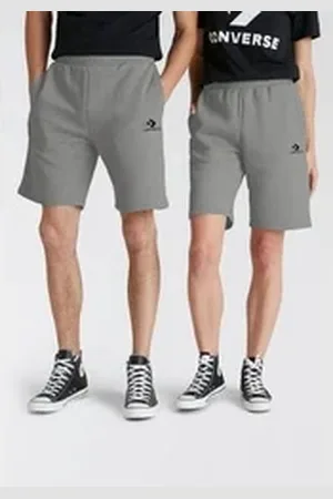 Converse Sweatshorts EMBROIDERED STAR CHEVRON STANDARD-FIT FLEECE SHORT (1-tlg) grau S