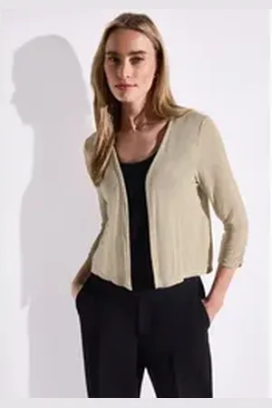 Street one Shirtjacke Style Suse mit 3/4-Ärmel beige 42