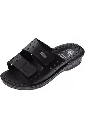 Scandi Clogs Pantoletten Latschen Gesundheits Schuhe Sandale Gel-Effekt schwarz 41 EU